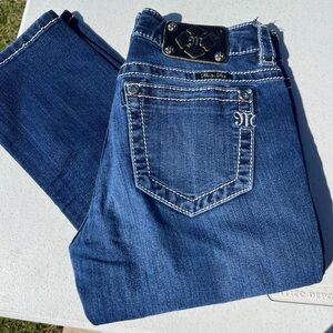 Miss Me Size 27 Straight Leg Low Rise Jeans